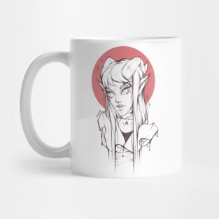 Dark elf by elizmil Mug